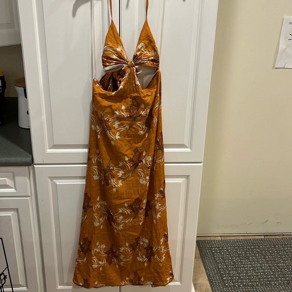 Bow top maxi dress